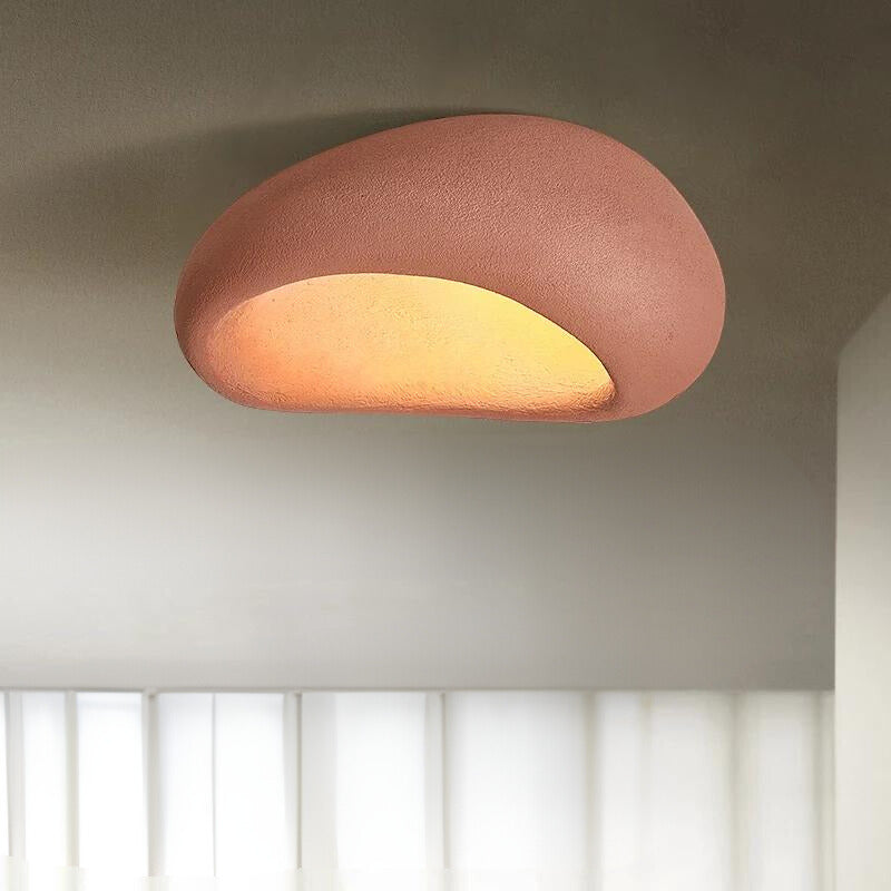 Wabi-Sabi Ceiling Light Fixture – Minimalist Design with Warm White LED Illumination, Durable Resin and Metal, Easy Installation 10