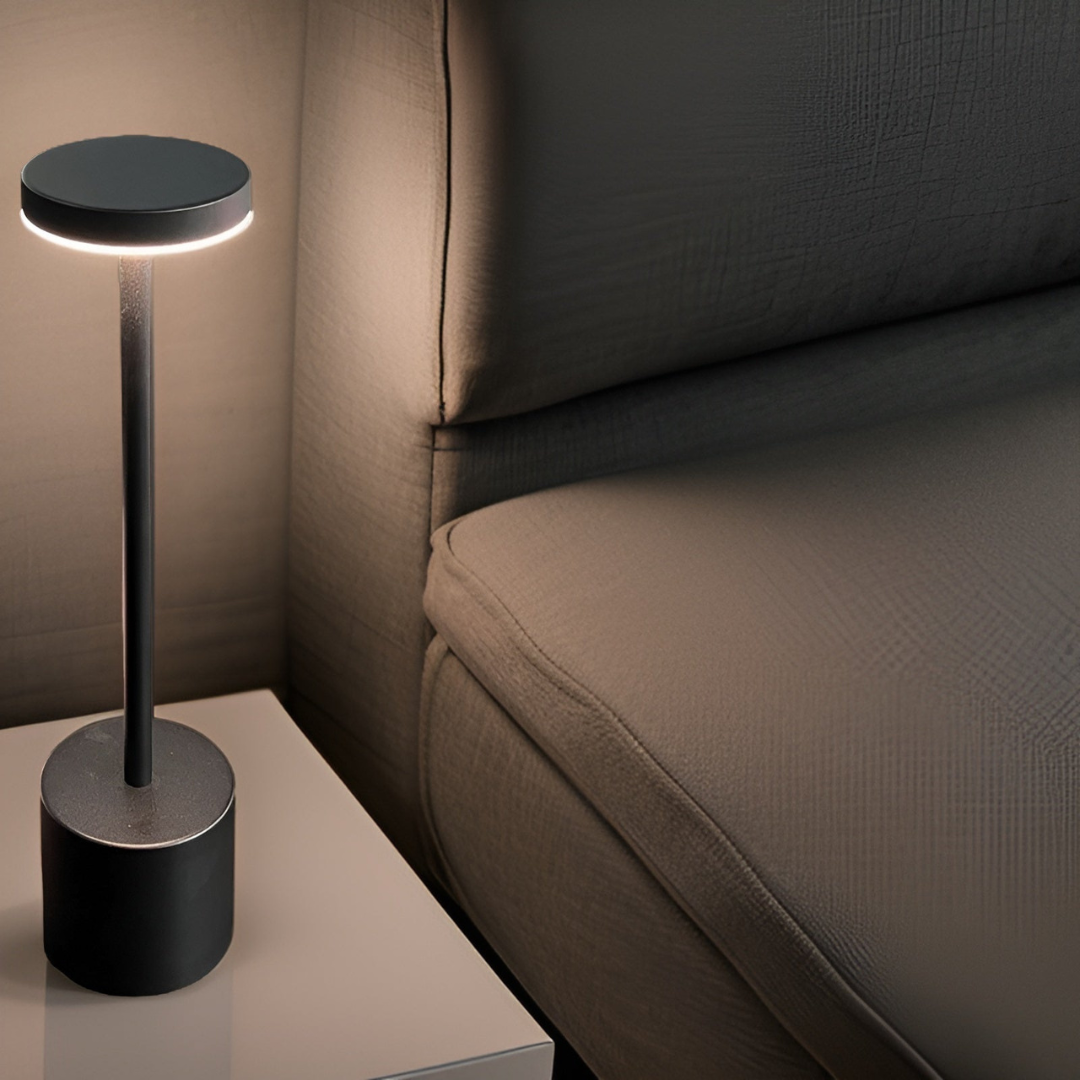 Wireless Retro Table Lamp – Rechargeable Cordless Design