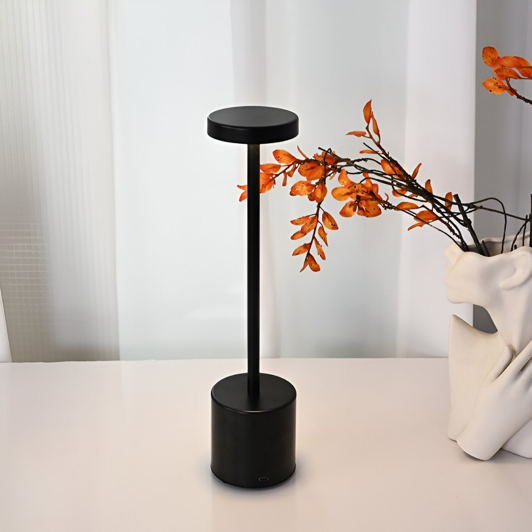 Wireless Retro Table Lamp – Rechargeable Cordless Design