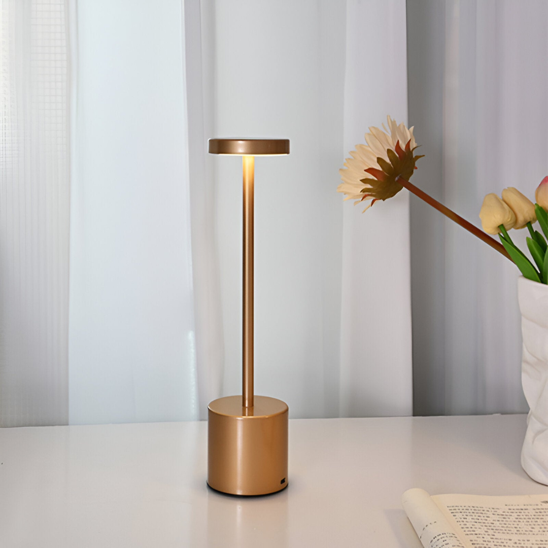 Wireless Retro Table Lamp – Rechargeable Cordless Design