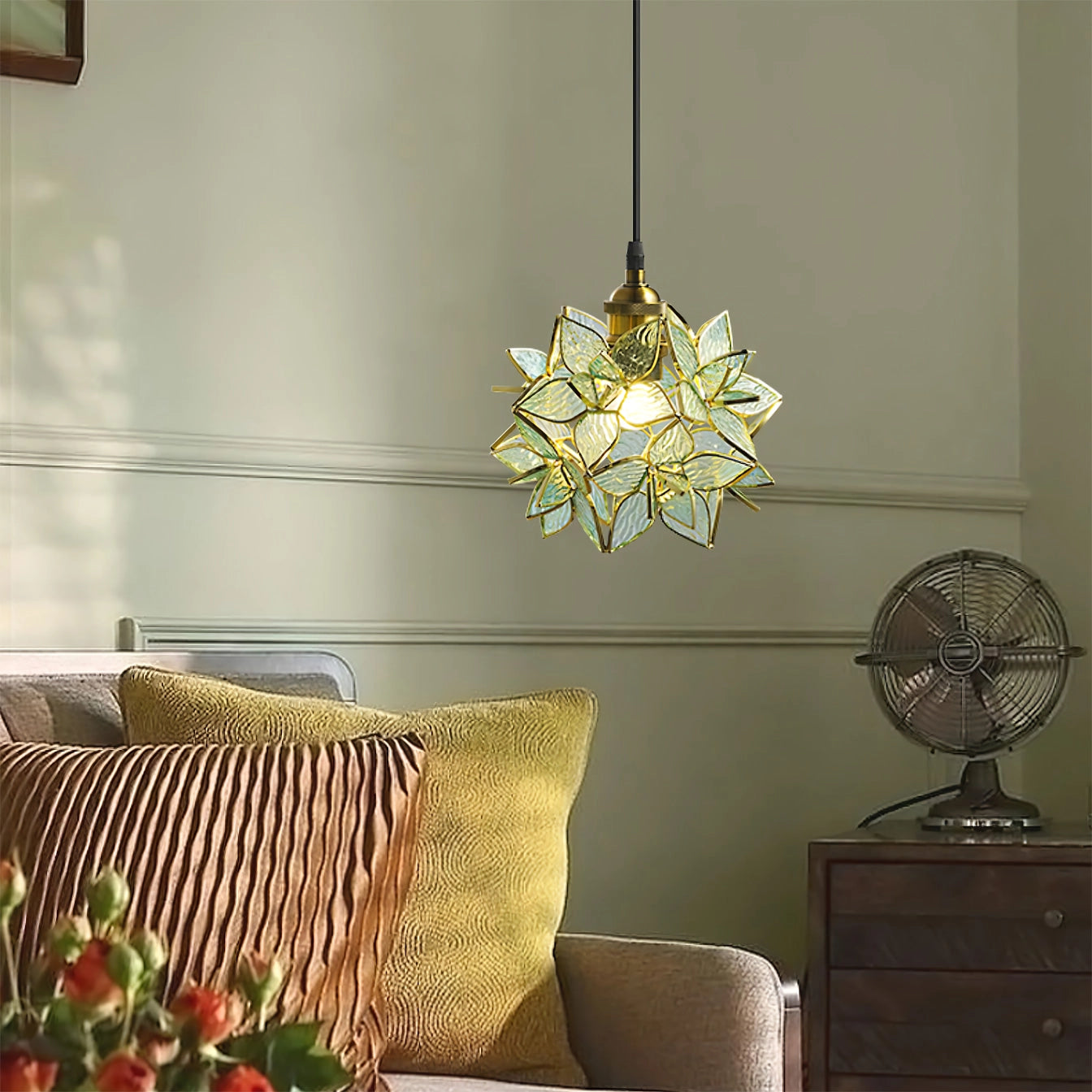 Capiz hangende hanglamp