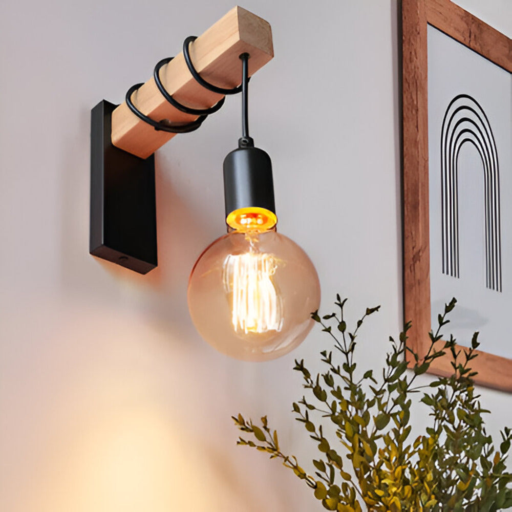 Zenara | Rustic Wall Sconce Lamp