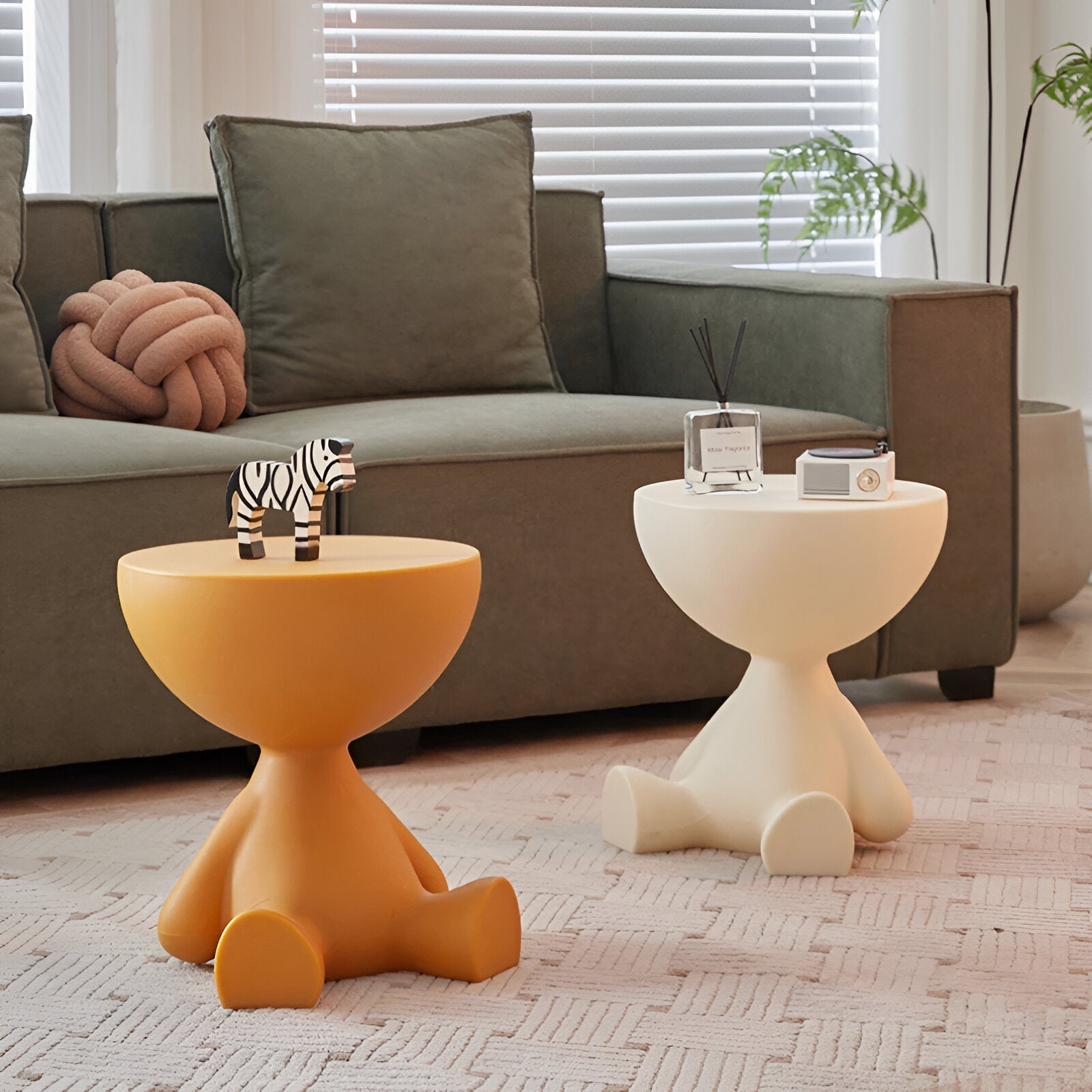 Yluma | Moderner runder Couchtisch - Zeitlose Eleganz für jeden Wohnraum