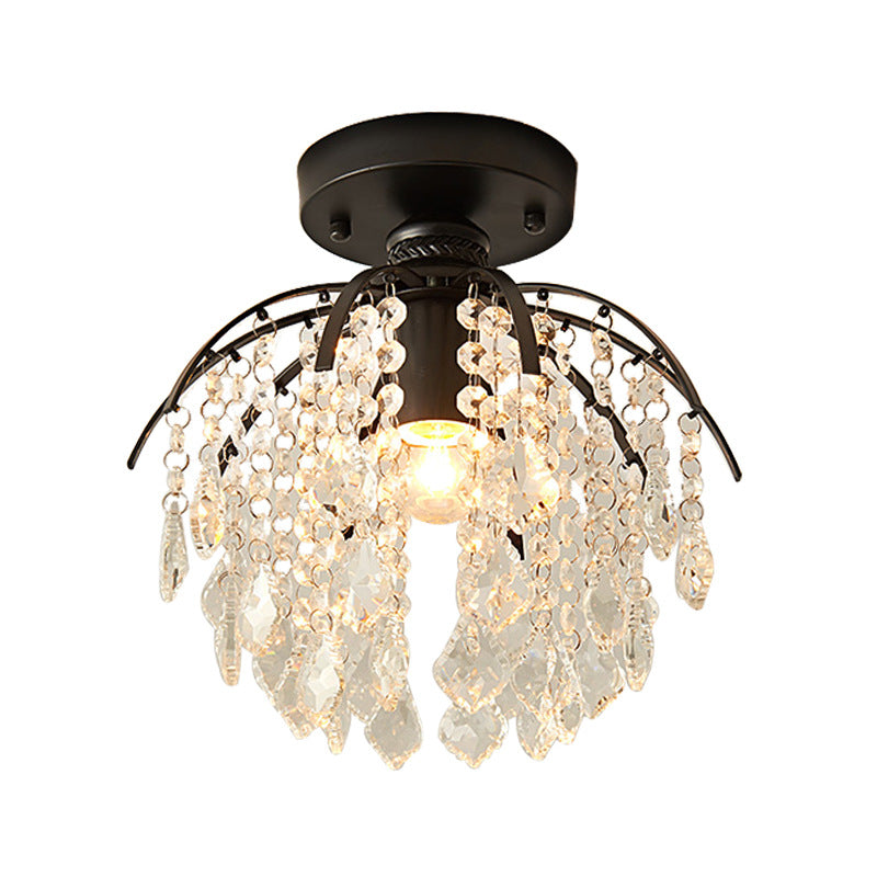 Zephyra Glow | Flush Mount Ceiling Light with Crystal Accents 0
