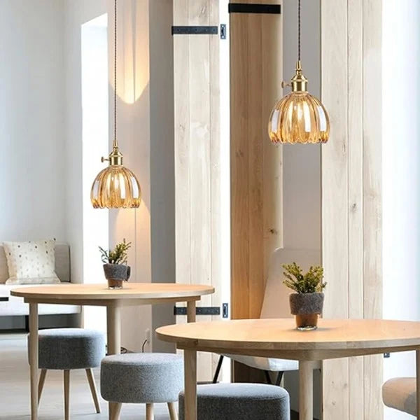 BrightCove | Retro Glass Flower Pendant Lamp
