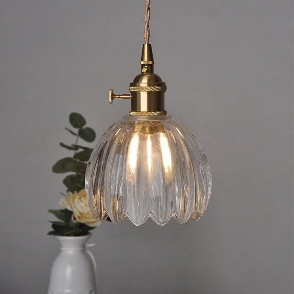 BrightCove | Retro Glass Flower Pendant Lamp
