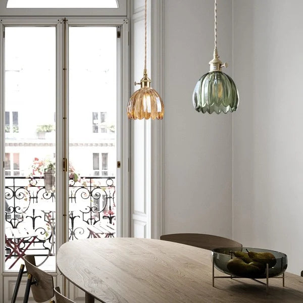 BrightCove | Retro Glass Flower Pendant Lamp