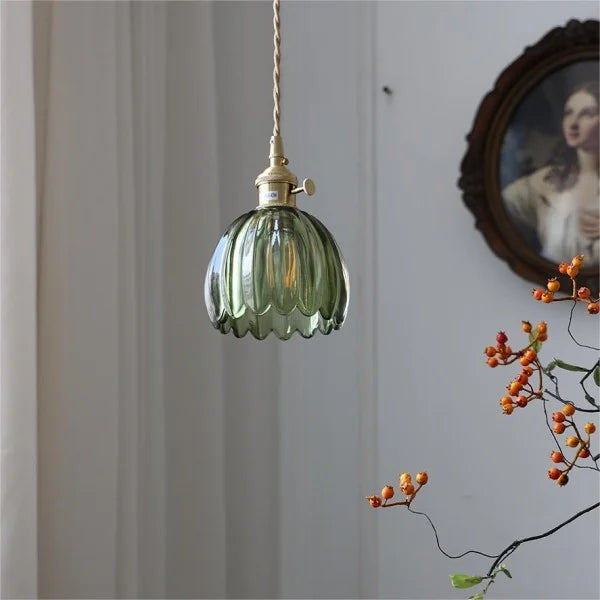 BrightCove | Retro Glass Flower Pendant Lamp