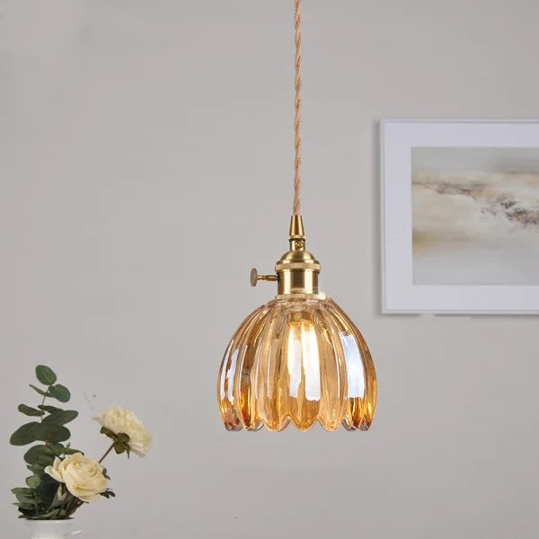 BrightCove | Retro Glass Flower Pendant Lamp