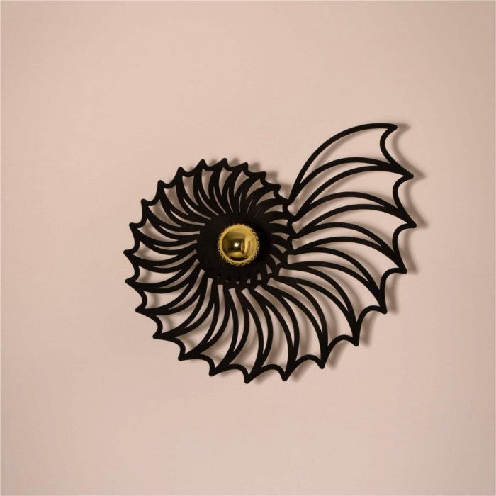 GlowTide | Nautilus Shell Design Decorative Wall Light