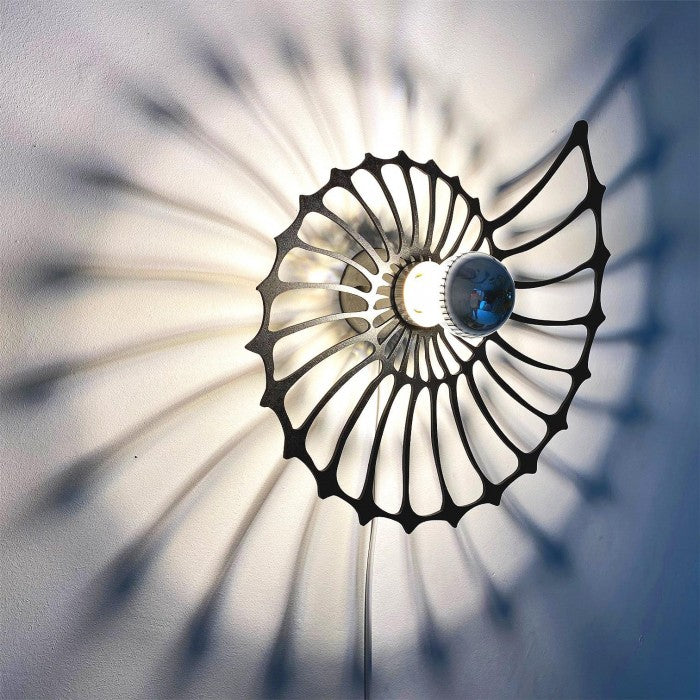 GlowTide | Nautilus Shell Design Decorative Wall Light