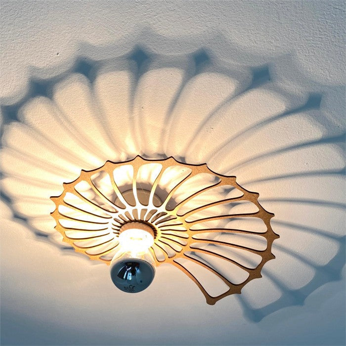 GlowTide | Nautilus Shell Design Decorative Wall Light