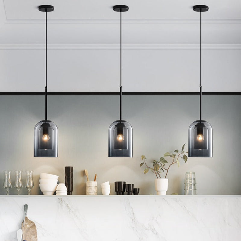 RadiantPulse | Modern Double Glass Pendant Lamps
