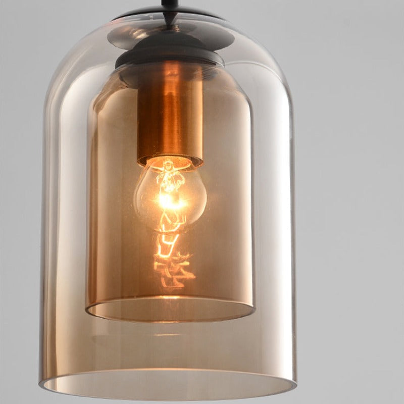RadiantPulse | Modern Double Glass Pendant Lamps