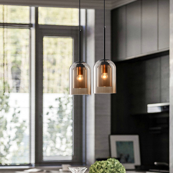 RadiantPulse | Modern Double Glass Pendant Lamps